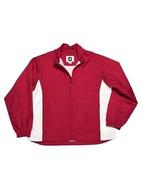FOOTJOY Dryjoys GOLF Light Windbreaker Womens Light Spring Summer Red Jacket XL